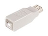 Adaptador USB - hembra A / hembra  B