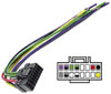 Conex.hembra Autoradio Panasonic - Cable ISO para autorradio. Pan16-03. Panasonic. 16 vas.Ref: wir031