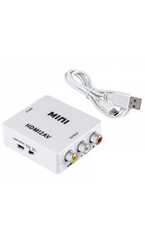 Convertidor HDMI digital a A/V compuesto 3xRCA