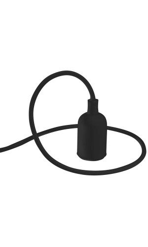 Lámpara de diseño con cable de tela