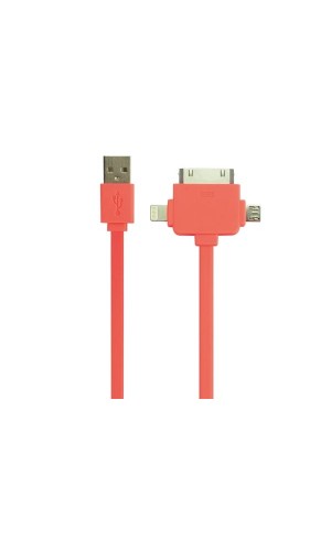 Cable de carga / sincronización USB 2.0 - 3 en 1