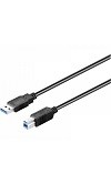 Conexión USB-A 3.0 macho-macho USB-B 3 - 1 mts