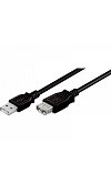 Cable extensión USB 2.0, USB A Macho - USB A Hembra,2 m