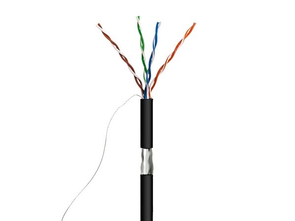 Cable FTP Cat.5e rigido ext. 305m - Cable para datos FTP Cat.5e rígido exterior 305m